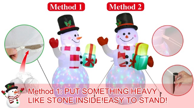 Amazon | クリスマス飾り デコレーションライト 光る 雪だるま【150CM