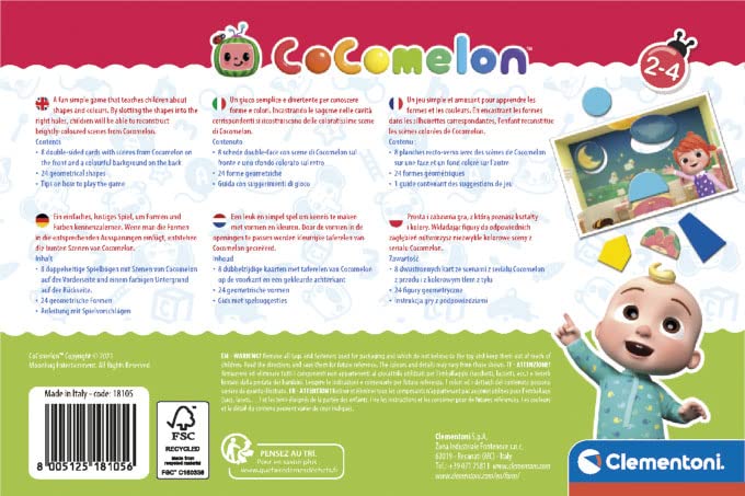 Cocomelon Shapes Party Lernspielzeug Für Kinder Ab 2 Jahren – Mit Formen & Farben