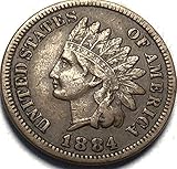 1884 P Indian Head Penny Cent Seller Extremely Fine