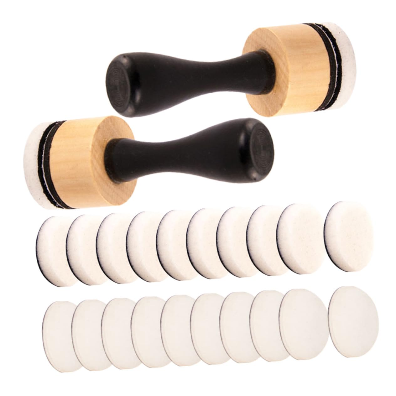 Operitacx 4 Set Di Pennelli In Spugna Timbri In Schiuma Per Pittura Spugne Per La Pulizia Spugne Per Il Trucco Rotonde Per Il Viso Per L'Artigianato Bastoncini Di