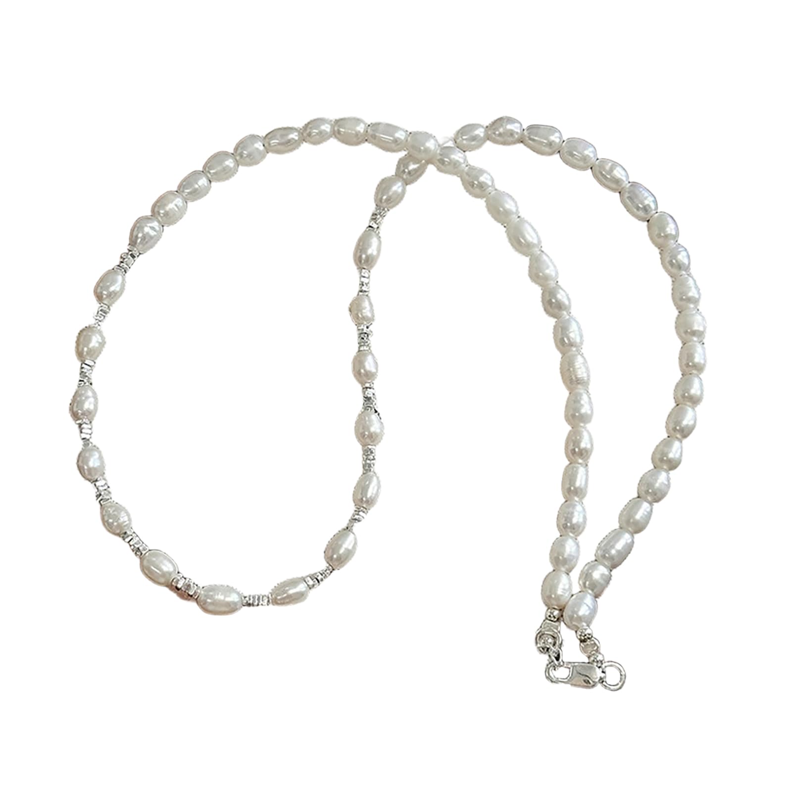 Collier de perles d'eau douce naturelles : idée cadeau d'anniversaire en argent 925