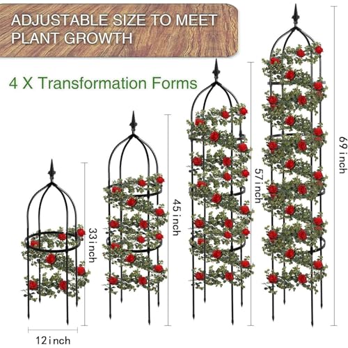 Soporte para torre de escalada de tomate ideal para optimizar el espacio en balcones y patios 5