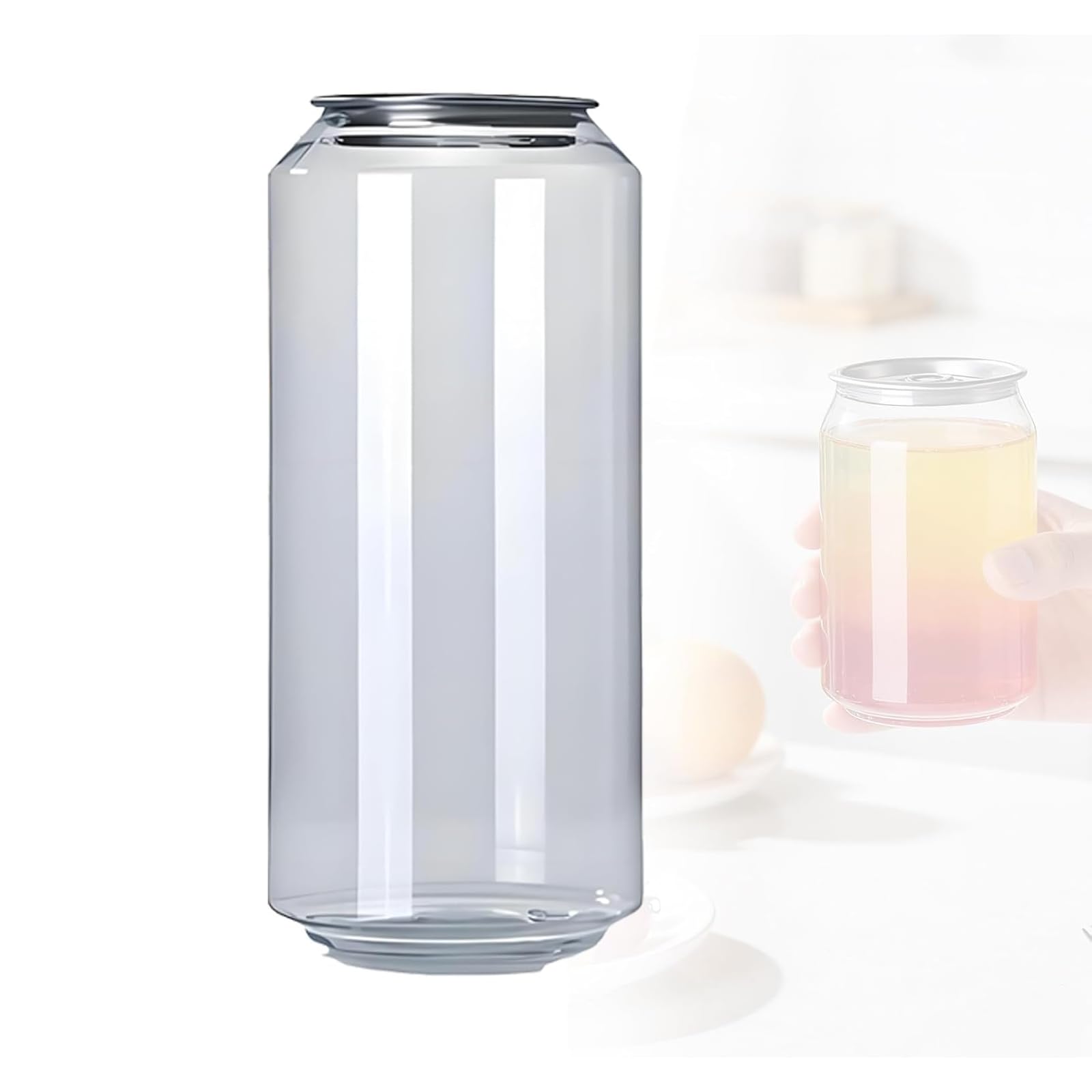 KUSOLE Disposable plastic cup with sealing lid 330ml