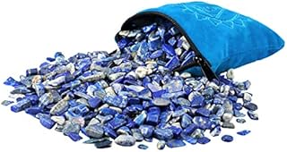 mookaitedecor Natural Amethyst Tumbled Chip Stones, Crystals and Gemstones, Crushed Stone Tumblestone with Chakra Bag for Crystal Healing Reiki Meditation DIY, 230g Undrilled