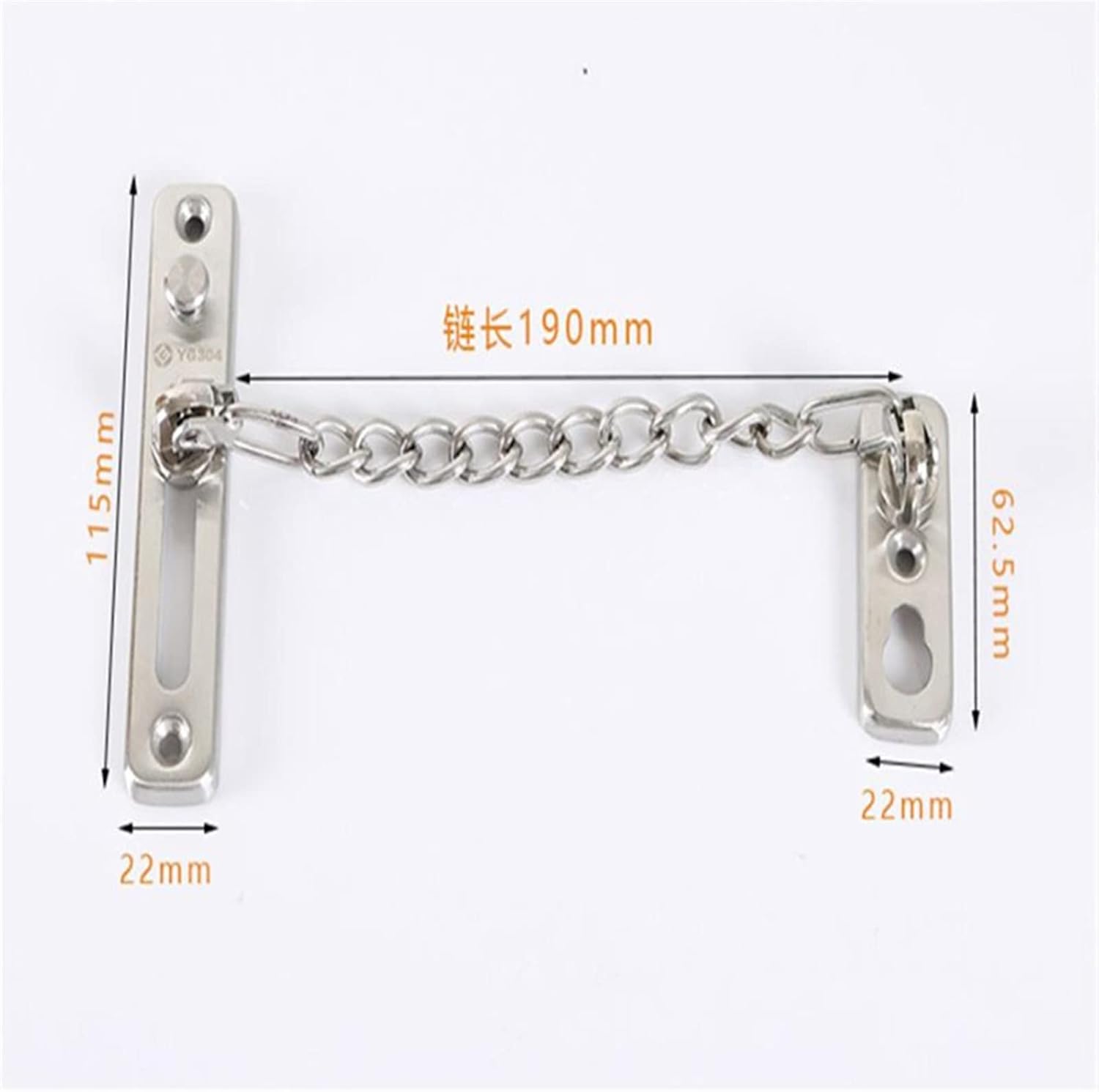 Chain Lock Stainless Steel Anti-Theft Door Chain Door Lock Door Lock Anti-Theft Door Chain Lock(Gold)