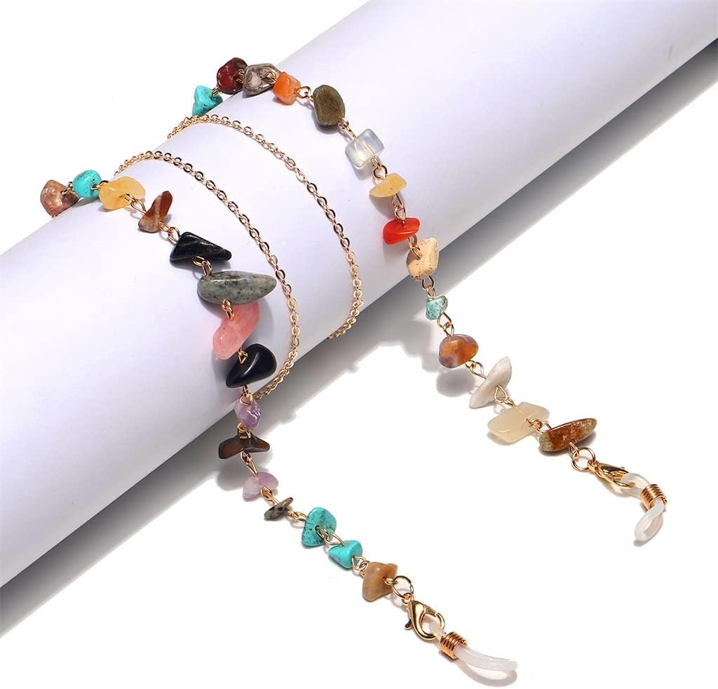 Natural Fashion Chain Turquoise Non-fading Handmade Eyeglass Presbyopic Anti-loss