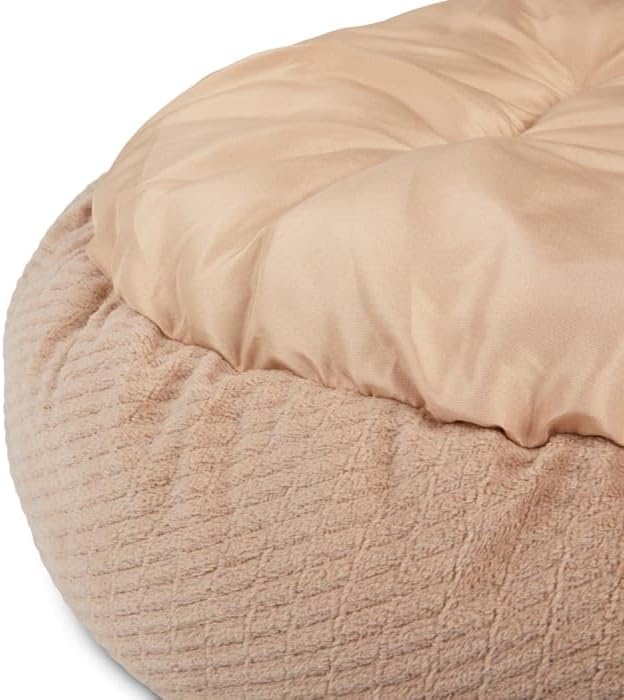 review EveryYay Snooze Fest Tan Textured Round Cat Bed, 20