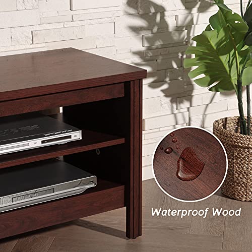 Fitueyes Farmhouse Tv Stand For 75 65 Inch Tv Entertainment Center, Brown Tv Console With 6 Storages For Bedroom, 70 Inch Wood Media Table For Living Room #TOP5