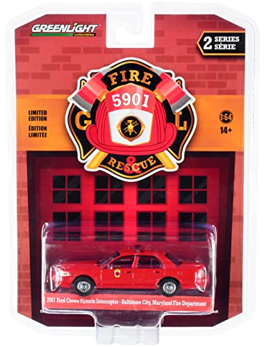 Modelo 2001 Crown Victoria Fire Rescue 1/64