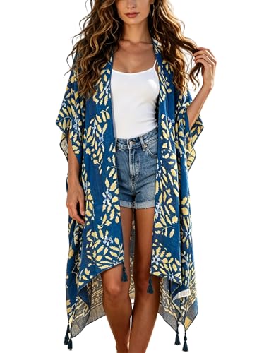 Image of Breezy Lane Kimonos for Women Swimsuit Coverups Beach Cover Up Swimwear Cardigan Summer