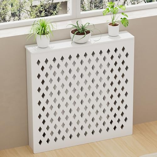 Pucaru Cubreradiador, Blanca, Varias Especificaciones, Cubre Radiador para Estudios, Salas De Estar Y Cocinas(70x70x20cm)