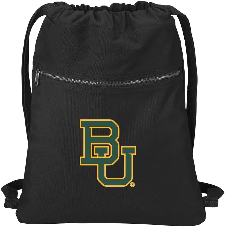 Broad Bay Baylor University Drawstring Backpack RICH CANVAS Baylor Cinch Bag