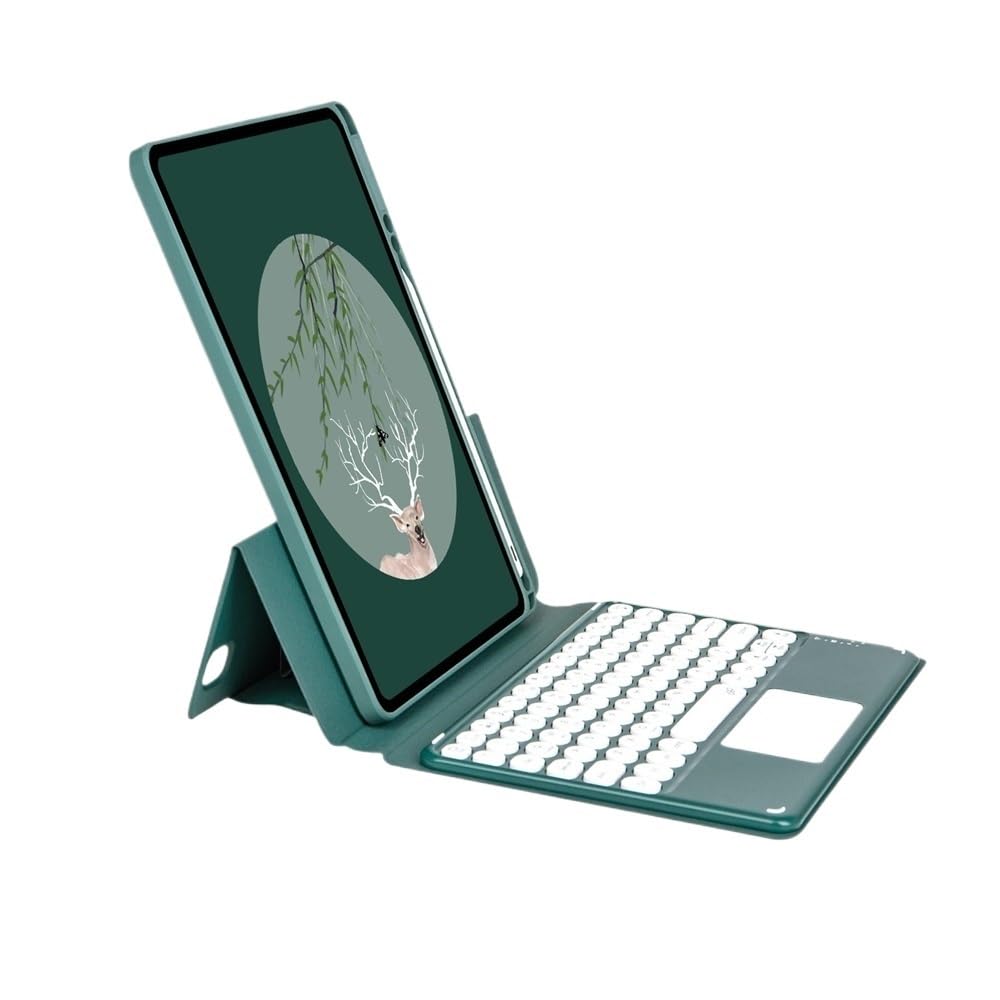 Funda protectora teclado iPad 11 generacion verde oscuro YSJX 7