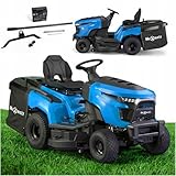 Rasentraktor Aufsitzmäher Benzin 452cc Loncin 12,4 PS, 97 cm Schnittbreite, 250L Fangkorb, Hydrostat, LED, Elektrostart, HW-TR-452