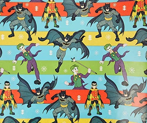 MRJ 2 PK GBI Batman Robin and Joker Wrapping Paper