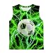 OOTBIN Boys Tank Tops Tie Dye Shirt Kids Sleeveless T Shirts Neon Green Soccer Tees for 13-14 Years Girls