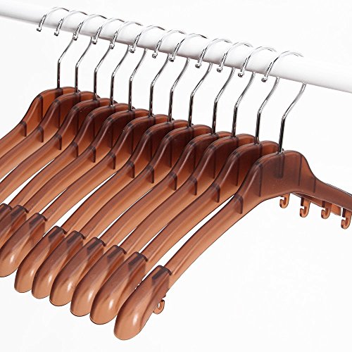 MR. SIGA Deluxe Shirt Hangers, Pack of 12, Width: 37.5cm, Durable Non-Slip