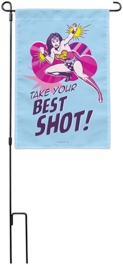 Wonder Woman Take Your Best Shot Garden Yard Flag