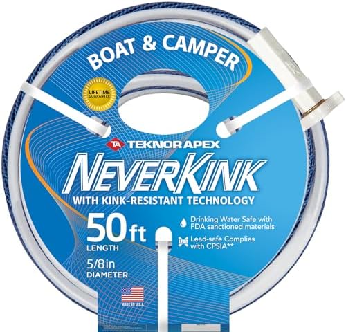 Teknor Apex NeverKink, 8612-50 Boat and Camper, Drinking Water Safe Hose, 5/8-Inch-by-50-Foot - Thumbnail 2