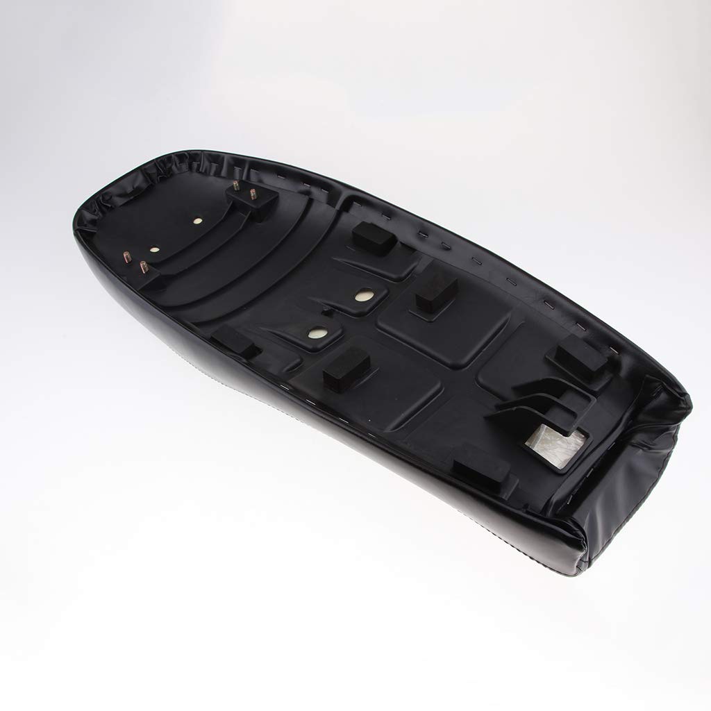 Sella Piatta Nera per Moto Cafe Racer, Lunga 63 Cm / 24,8 Pollici