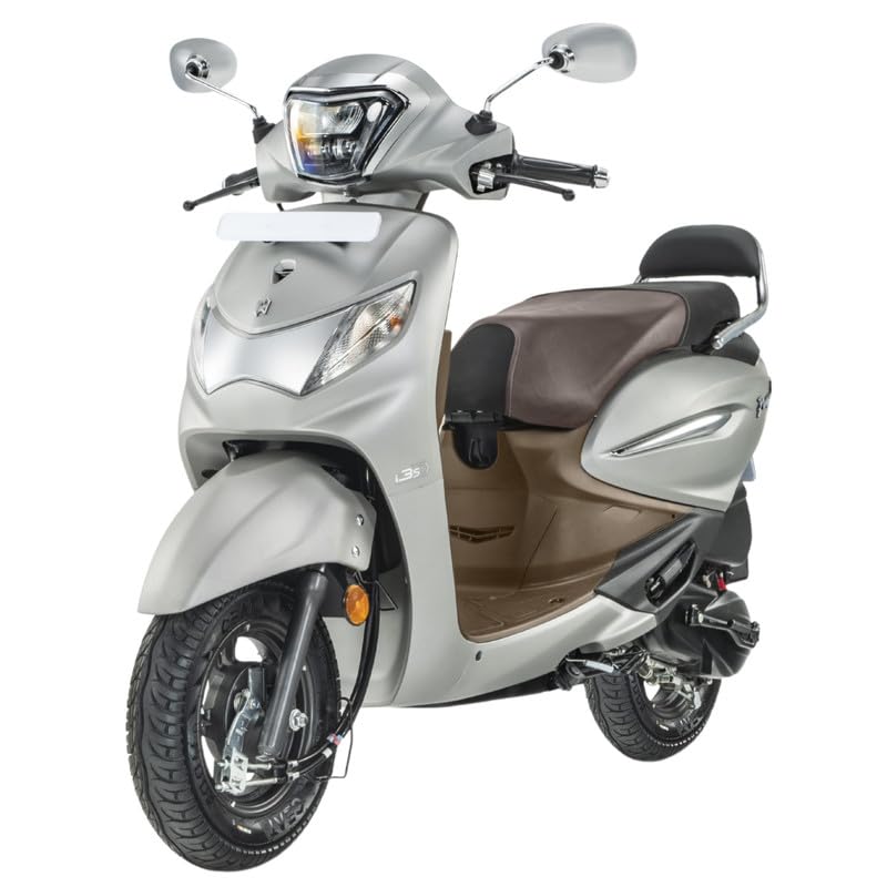 Image of Hero MotoCorp Pleasure+ 110 VX Drum Brake OBD2B MAT VERNIER GREY Booking for Ex-Showroom Price