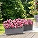 Artificial Geranium Fake Flowers for Outdoors Decoration, 6 Bundles Silk Geraniums Pink Flower UV Resistant Look Real Faux Plants for Front Door Garden Porch Planter Patio Balcony Yard Indoor Home