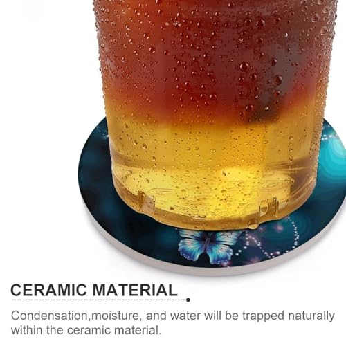 Dessous de verre papillon en céramique parfaits pour vos cafés en terrasse et apéritifs