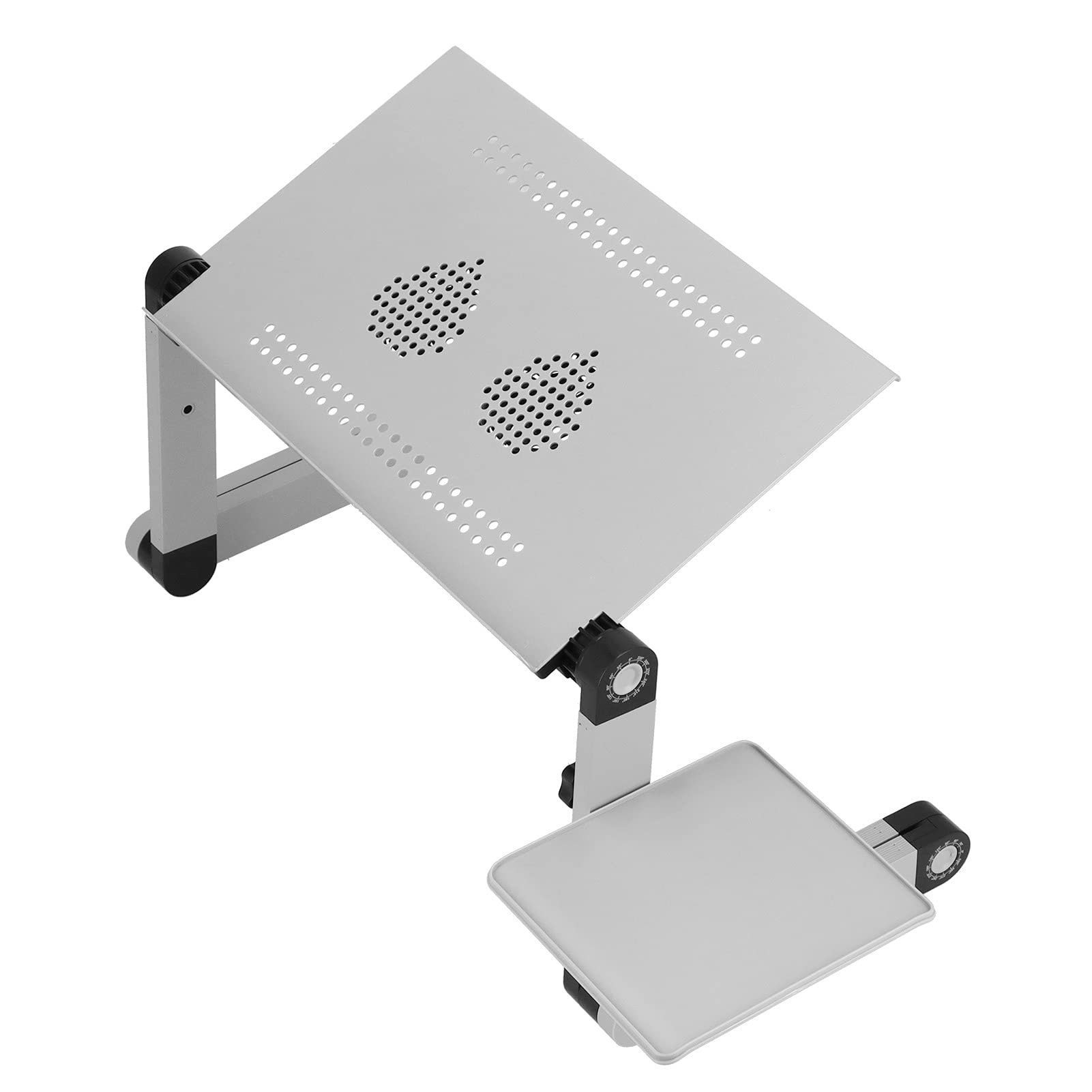 Fdit Stół Laptopowy z Aluminiowej Stali z Wentylatorem, Regulowana