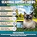 VICSOM Cat Allergy Relief Chews & Cat Deterrent Spray Bundle -200 Count Soft Chews + 6.760zNatural Cat Scratch Deterrent Spray for Skin Comfort & Furniture Protection
