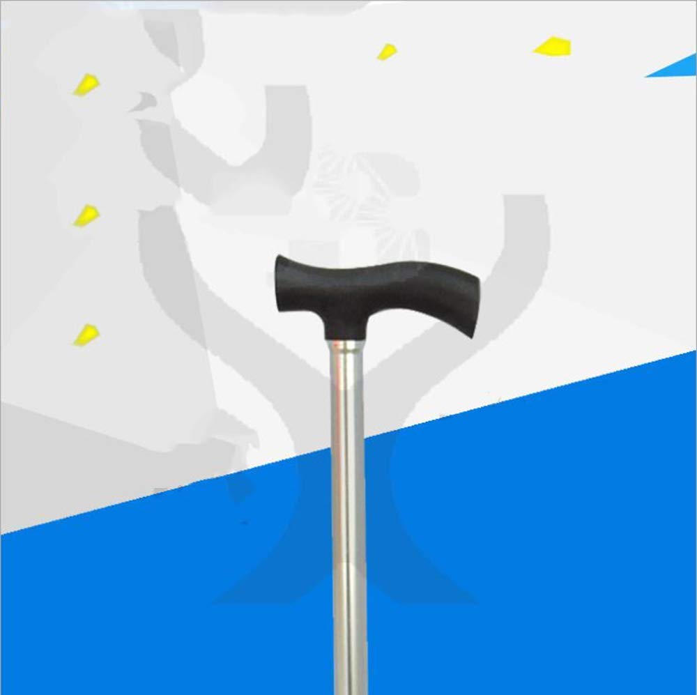 Bastón para Caminar Ligero Nuevo bastón de Cuatro Patas de Acero Inoxidable, bastón Antideslizante Ajustable para Exteriores, Adecuado para Ancianos y Enfermos o Post-REH Beautiful Scenery