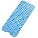 Alfombra de Bañera Antideslizante Alfombrilla de Baño Alfombra para Ducha con Ventosas para Cocina Niños Ancianos, Resistentes al Moho, Antibacterial, Lavable a Máquina, Larga 100 x 40cm (Azul)