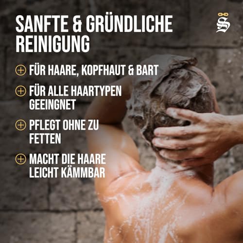 Störtebekker® Premium Shampoo Bar Kokos - Festes Shampoo Herren & Damen - 3in1 Duschseife Männer für Haare, Kopfhaut & Bart - Feuchtigkeitsshampoo - vegan, handgefertigt - 100g