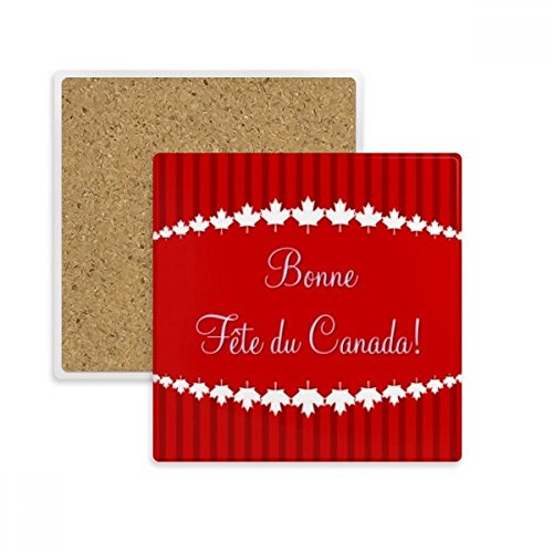 Feuille d'érable sous-verre Canada absorbant pour cadeau de table chic