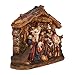 Juvale Hand-Painted Christmas Figurine DecorChristian Holy Family Figure with Baby Jesus Nativity Figurine Art Crafts, 6 x 4.5 x 1.6 Inches
