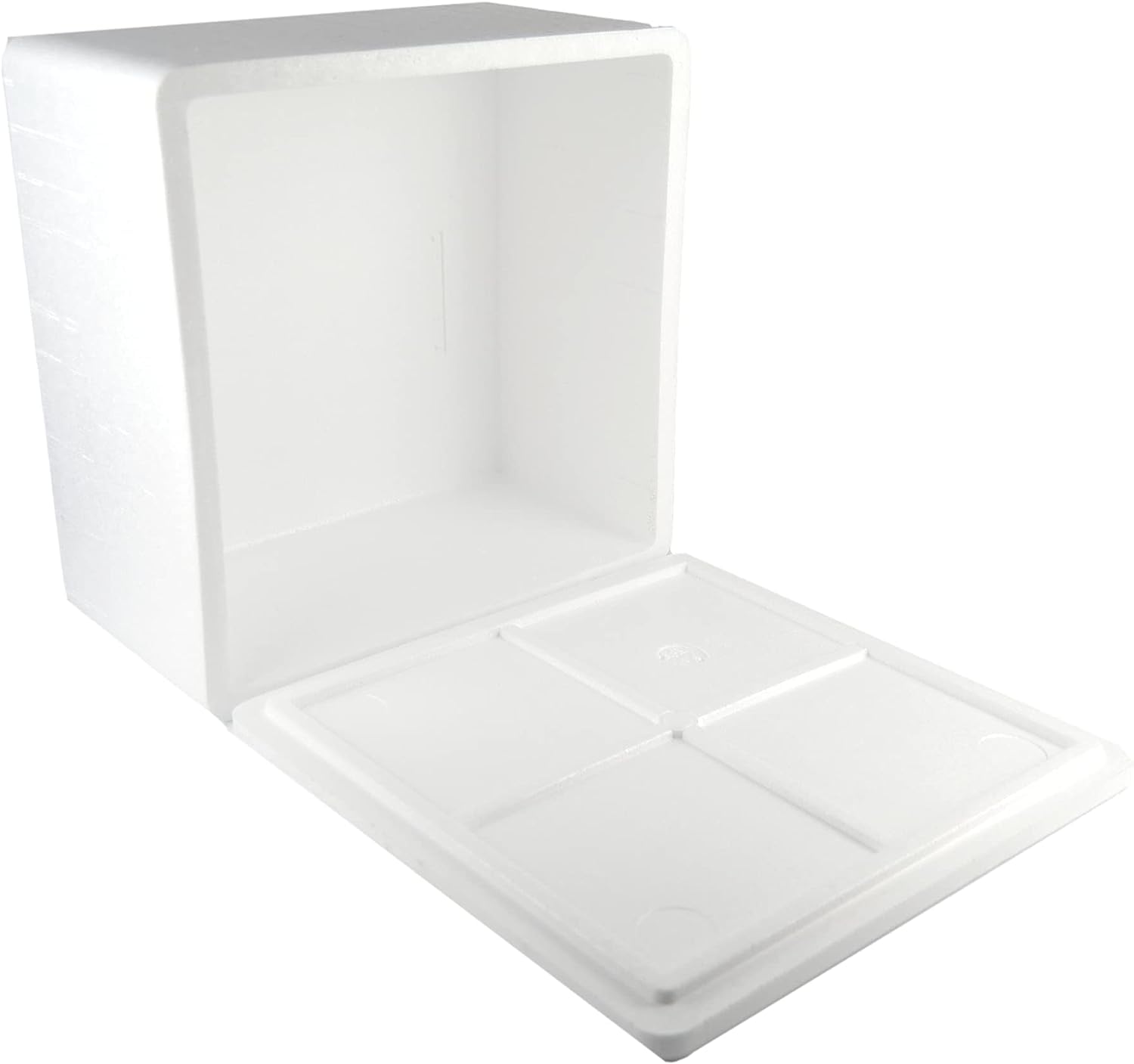PZ 4 SCATOLA TERMICA BIANCA QUADRATA MISURE ESTERNE 35 X 35 CM+ COPERCHIO CASSA