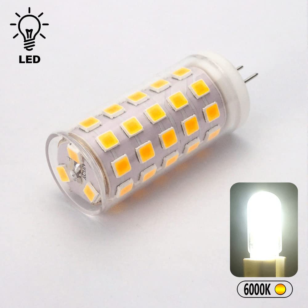 LED-Birnen 4W-400LM [40W Halogen-Äquivalent], G4-Bi-Pin-Sockel Maisbirne, 360 ° Abstrahlwinkel, flimmerfrei, Niederspannung AC DC 12 V, dimmbare G4-Glühlampen (10er-Pack)