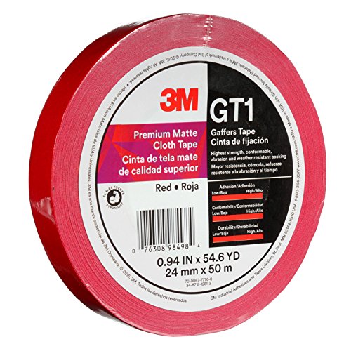 Image of 3M 98498 Tape GT1 24 mmx50 M 11 mil, Red