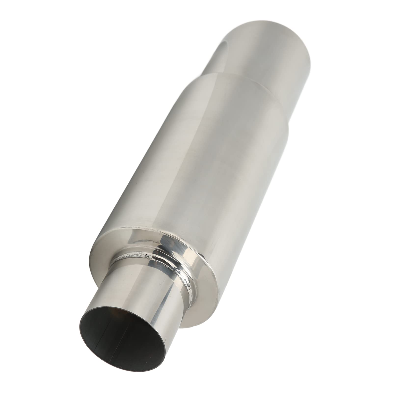 Silenziatore Auto, Universale Acciaio Inossidabile Punta Del Silenziatore Di Scarico, Ingresso 2,5" Uscita 3,5", per Alleviare La Contropressione, Le Vibrazioni