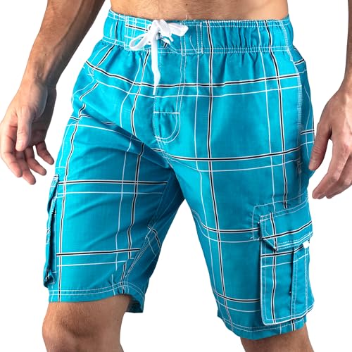 Image of Kanu Surf Men's Flex Plaid Swimtrunk
