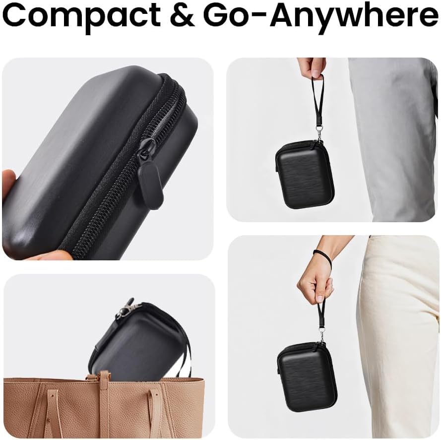 Image of VERTUS Camera Case for Kodak Pixpro fz45-55, Canon IXUS & PowerShot ELPH Series, Panasonic LX /FX, Nikon S Series, Sony Cyber-Shot DSC Series, W /T Series, VAHOIALD Digital Camera, Nsoela Kids (Black)