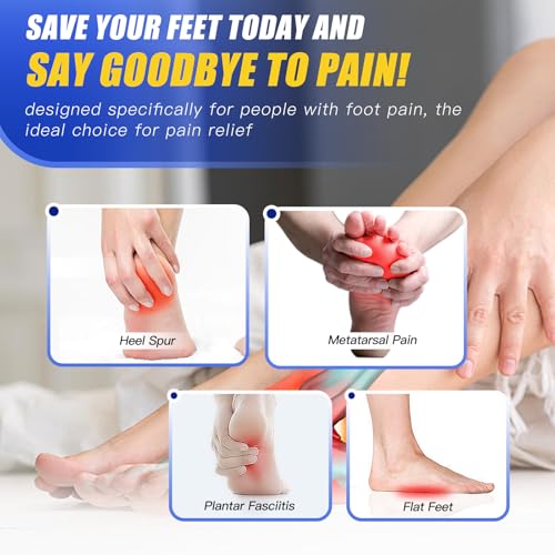 Footmaster Semelles Orthopédiques pour soutien de la voûte plantaire, fasciite plantaire, pieds plats, épine calcanéenne, douleurs au talon pour femmes et hommes – vue 3