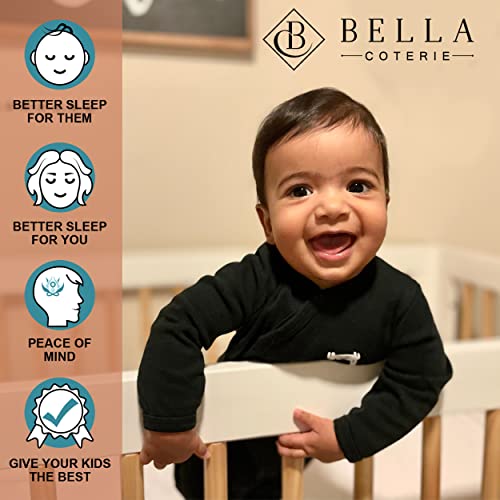 Bella Coterie Luxury Bamboo Crib Sheets | Organically Grown | Ultra Soft | Cooling For Better Sleep | Deep Pocket Fitted Sheet For Crib & Toddler Mattress #TOP1