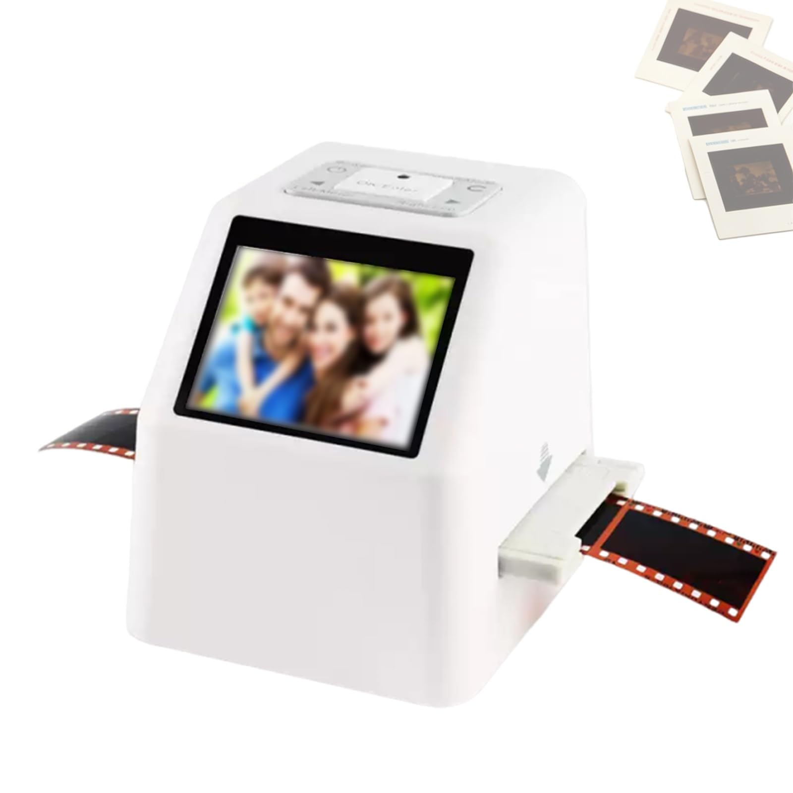Skaner Klisz do 35 mm, Skaner do Slajdów i Negatywów 22 MP, z 2,4-Calowym Wyświetlaczem LCD, Nie Wymaga Komputera/Oprogramowania, Konwertuje Filmy do Cyfrowego Formatu JPEG