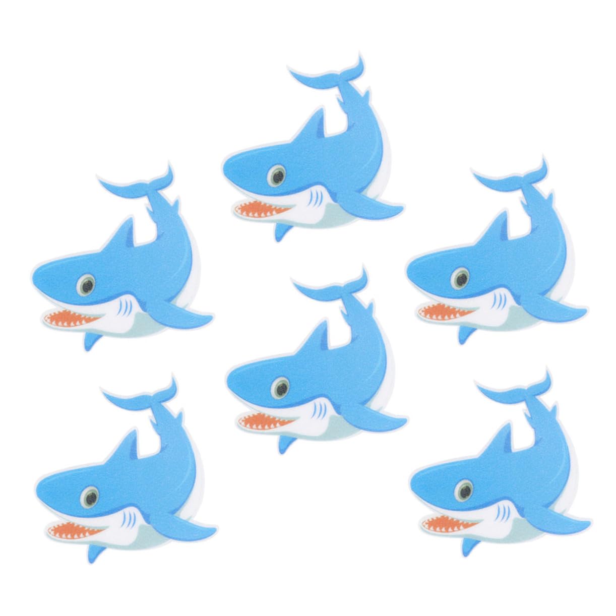 Cabilock Bathtub Frosted Sticker Set 6pcs Anti-Slip Decorative Stickers Waterproof Easy to Install for Bathroom