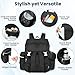 COOLREX Diaper Bag Backpack with Changing Pad, Pacifier Case & Stroller Straps, Insulated Pockets Water Resistant Travel Essentials Baby Bag Multipurpose Travel Back, Big Storage in a Small Footprint