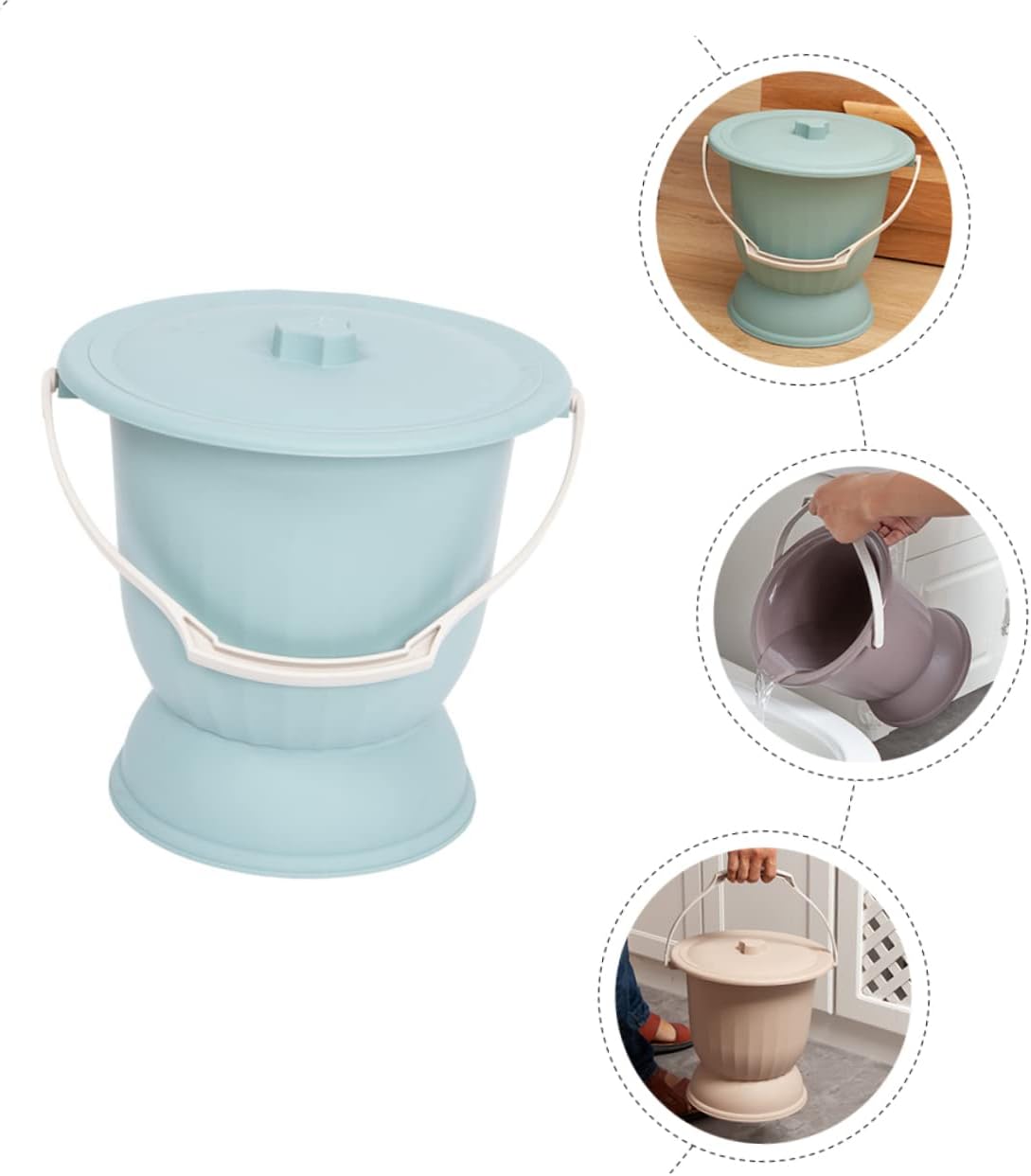 Portable Urinal Pot for Women Adult Potty Night Urine Pot Handheld Potty Pregnancy Must-Have Random Color