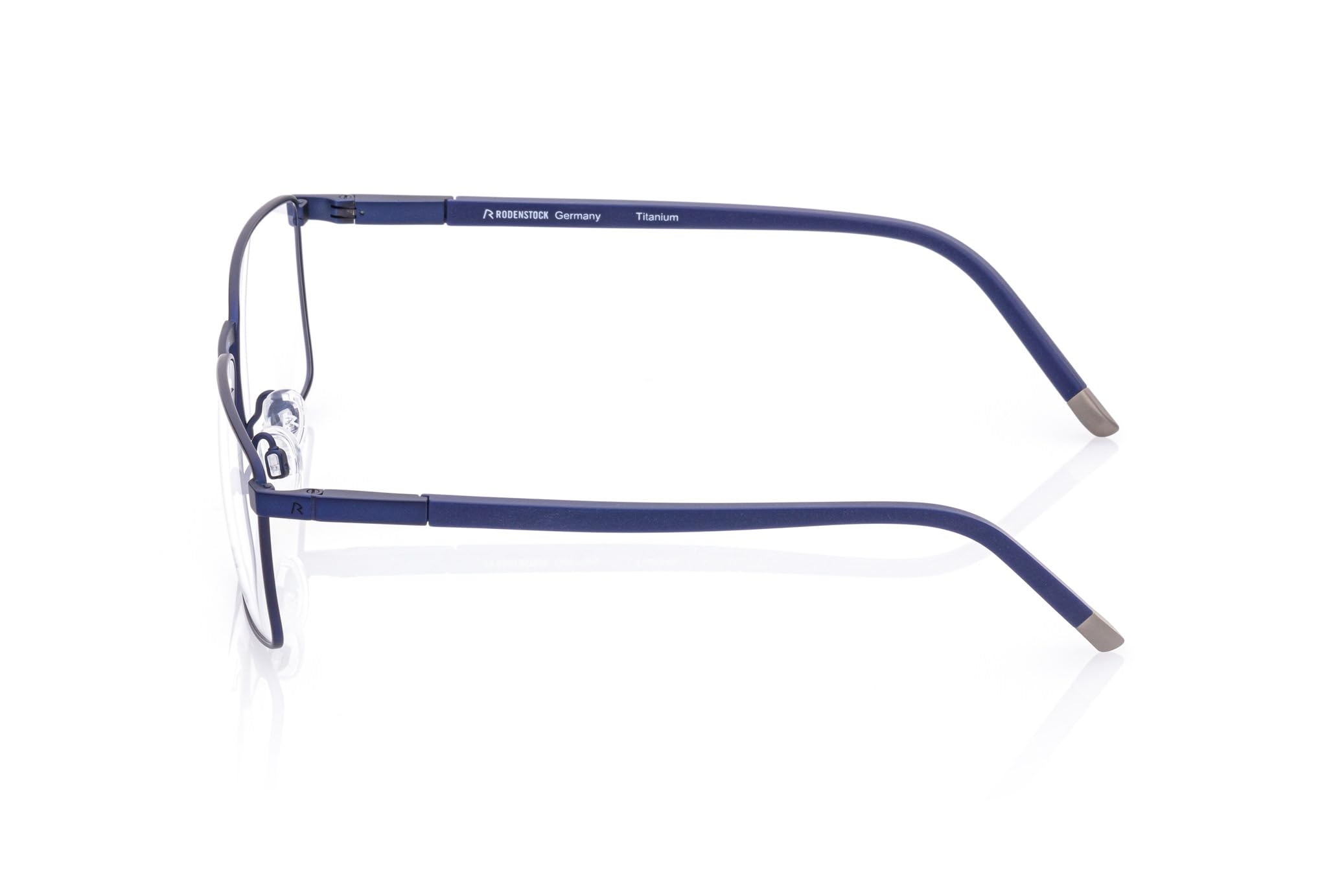 Rodenstock Brille mit Sehstärke für Herren optional mit Sonnenbrillentönung oder Blaulichtfilter, Quadratisch, gefertigt aus Metall & Kunststoff (inklusive Brillenetui)