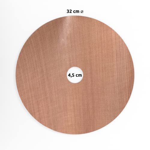 Dörrfolie Antihaft mit Teflonbeschichtung rund mit Loch 5er Pack Kitchella – Bild 3