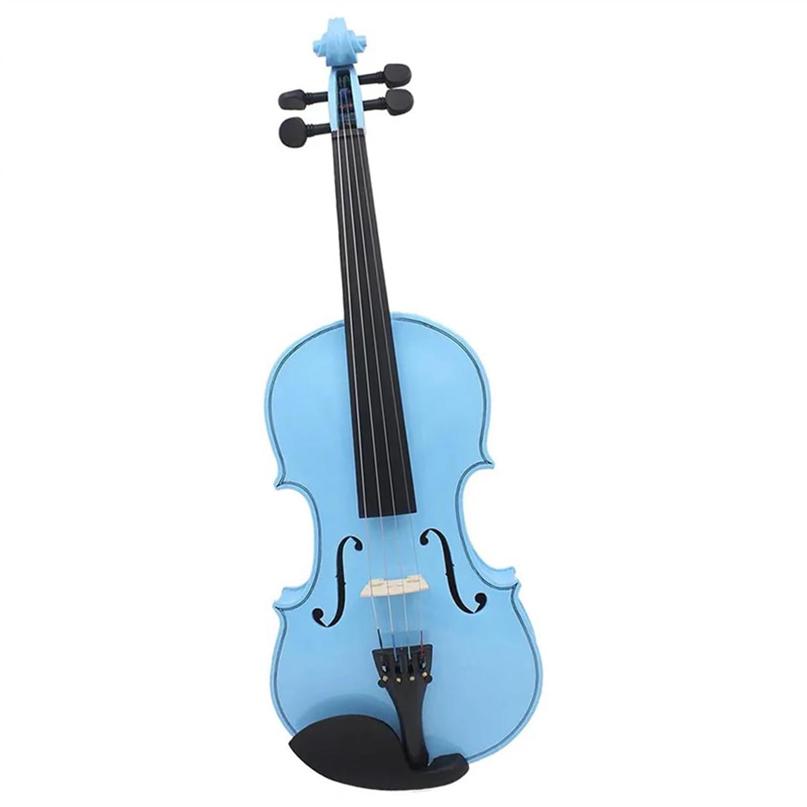 Violine Blau 4/4 Violine Anfänger Akustik Violine Saiteninstrument Geige Set Mit Fall Bogen(Violin)
