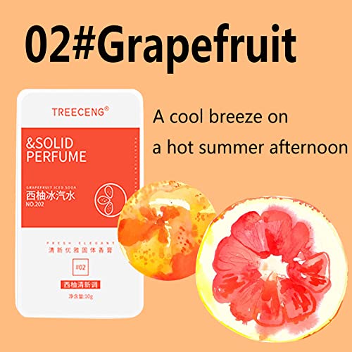 Grospe 4Pcs Solid Balm Sets Solid Perfume Portable Pocket Balm Perfume Perfect For Travel Use Natural Fragrance Parfum For Men And Women (01#-04#) #TOP2